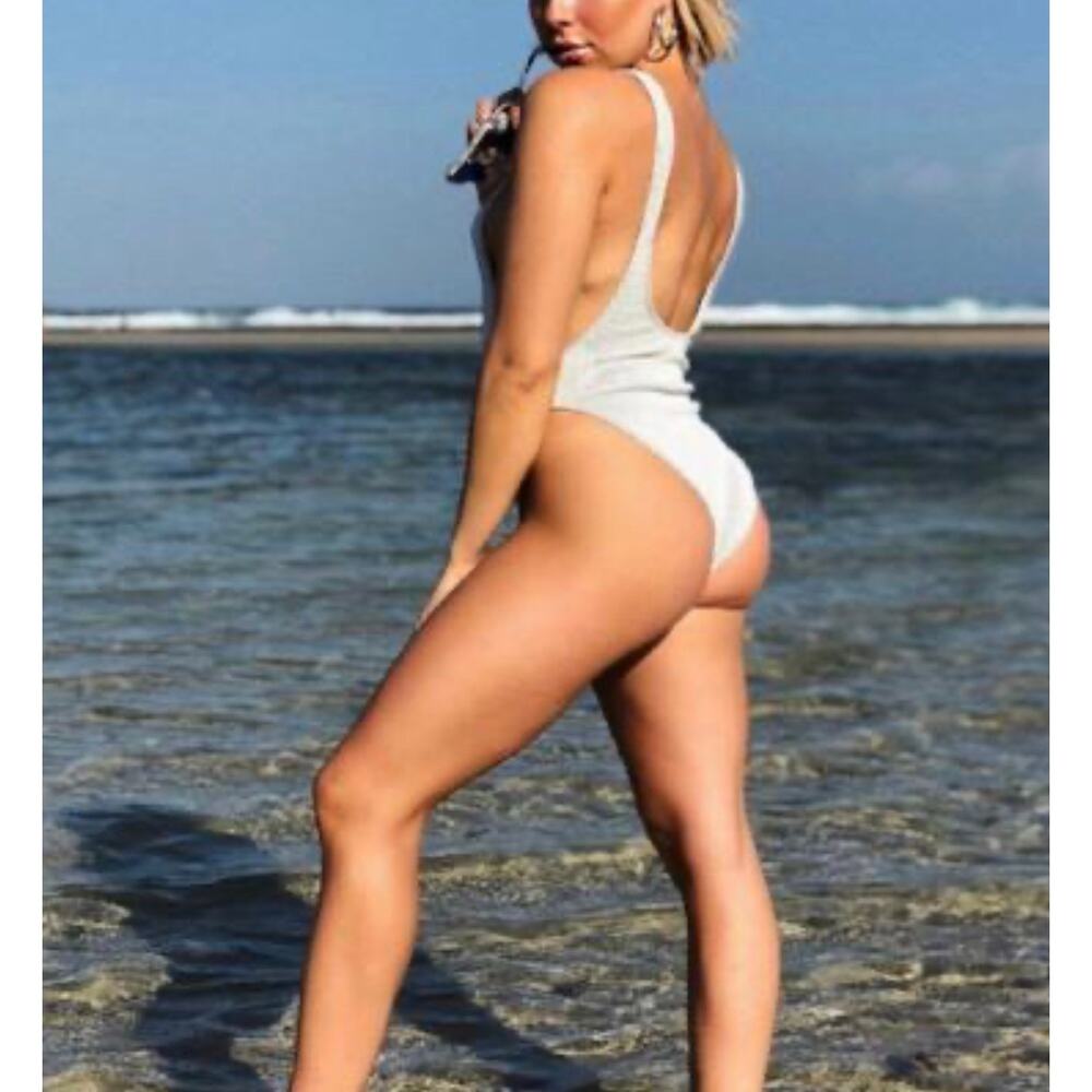 Motel Rocks Red One-Piece Swimsuit - Picture 3 of 3